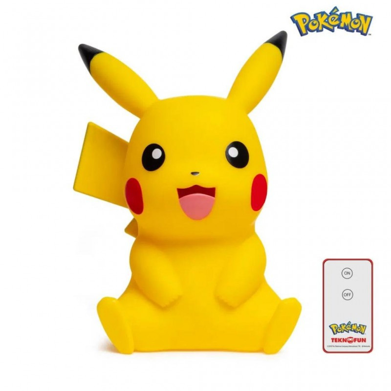 Lampe LED Pokémon avec télécommande Pikachu 40 cm - TEKNOFUN - LAMP811356TEK