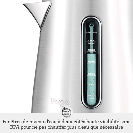 Bouilloire Soft Top 1.7L inox - SAGE APPLIANCES - CAFSKE735BSS4EEU1
