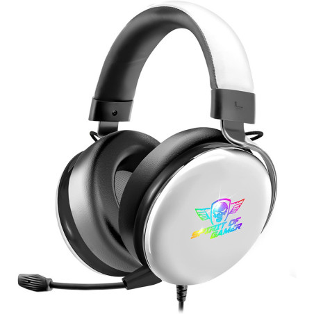Micro-casque gaming Xpert H700 RGB Argent - SPIRIT OF GAMER - CASQMIC-XH700WTSOG
