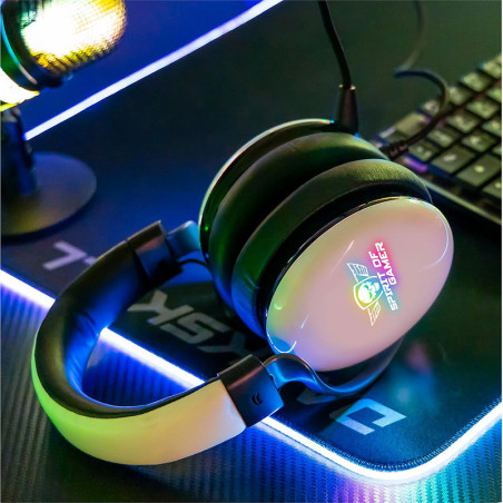 Micro-casque gaming Xpert H700 RGB Argent - SPIRIT OF GAMER - CASQMIC-XH700WTSOG