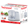 Mini hachoir 150W 375mL Blanc - TECHWOOD - ROBTHA150TECH
