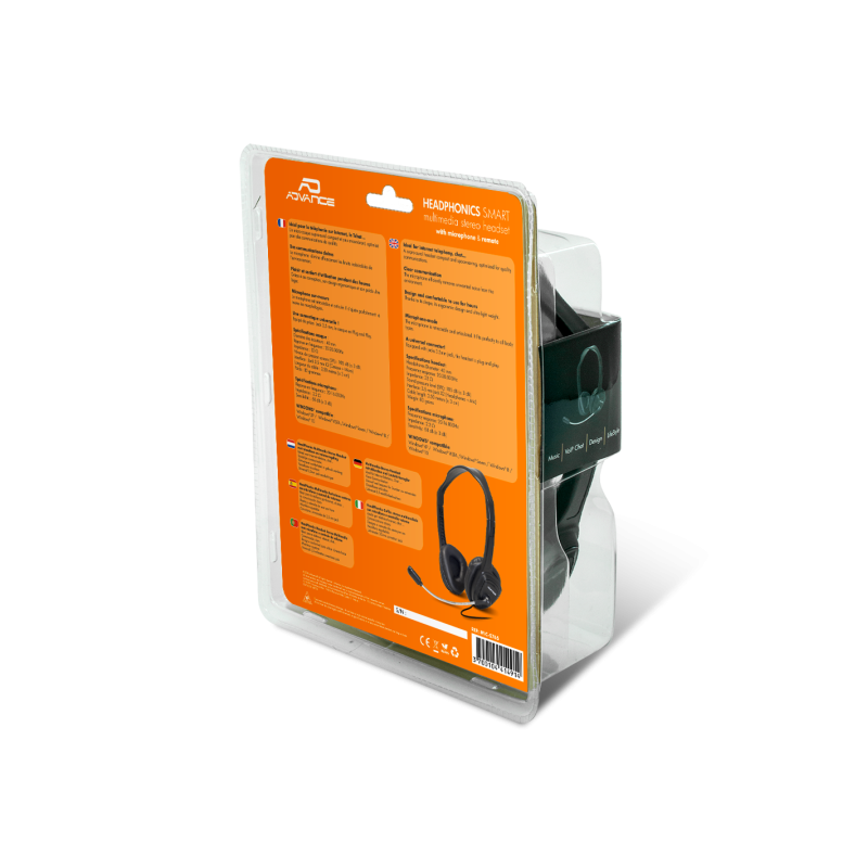 Micro-casque Multimédia Headphonics Smart noir - ADVANCE - CASQMICS765ADV