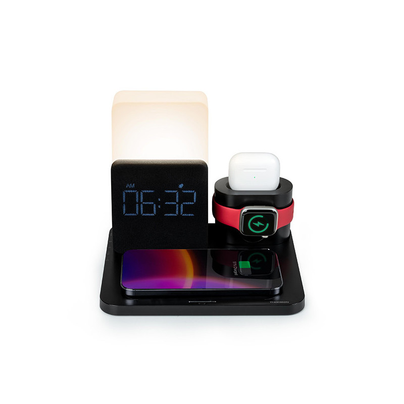 Réveil lumineux & Station de charge noir - THOMSON - REVCL800ITHOMS