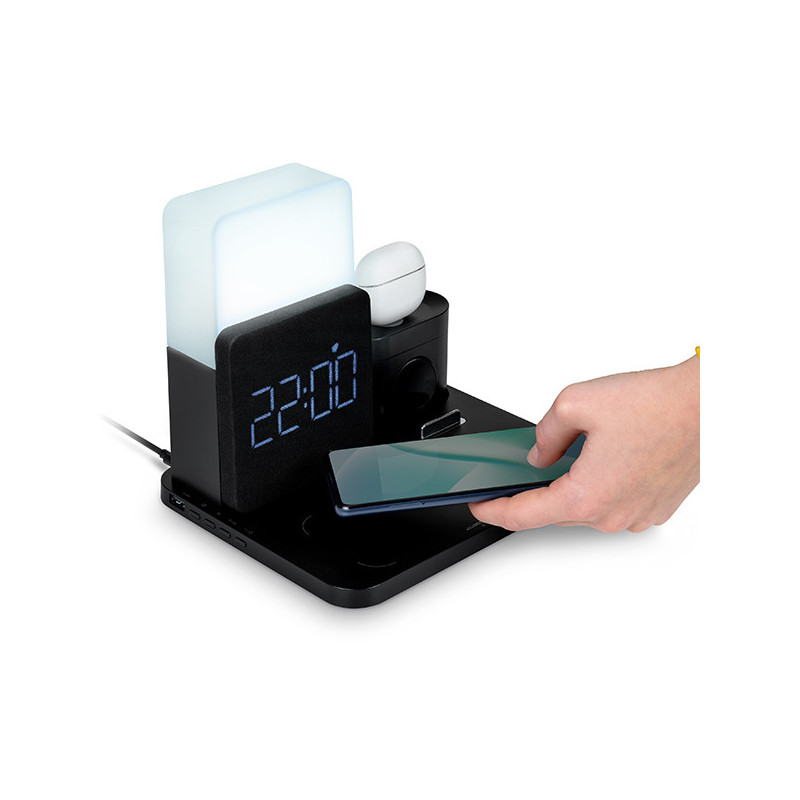 Réveil lumineux & Station de charge noir - THOMSON - REVCL800ITHOMS