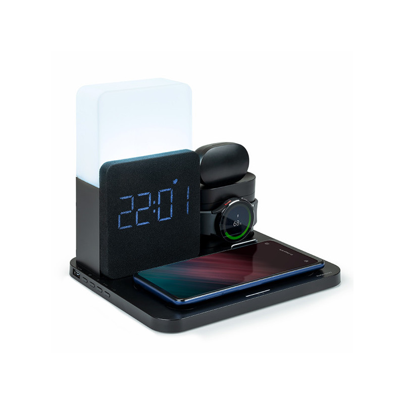 Réveil lumineux & Station de charge noir - THOMSON - REVCL800ITHOMS