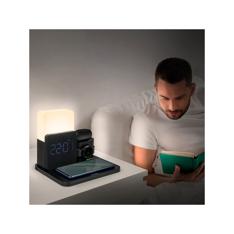 Réveil lumineux & Station de charge noir - THOMSON - REVCL800ITHOMS