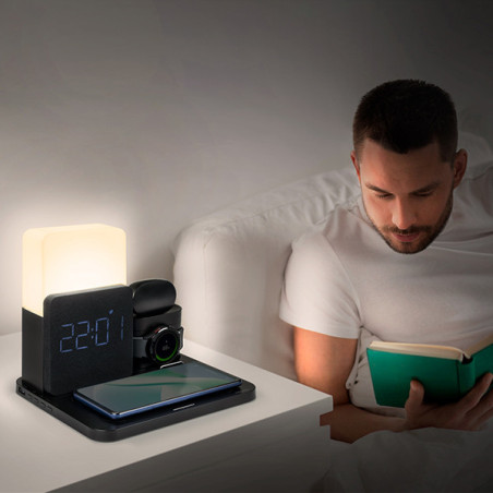 Réveil lumineux & Station de charge noir - THOMSON - REVCL800ITHOMS