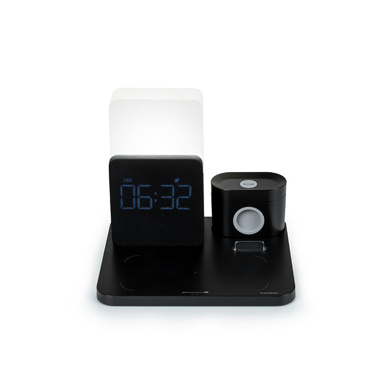 Réveil lumineux & Station de charge noir - THOMSON - REVCL800ITHOMS