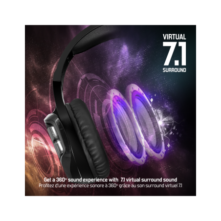Micro-casque gaming sans fil Xpert-H1100 Noir - SPIRIT OF GAMER - CASQXPERTH1100SOG