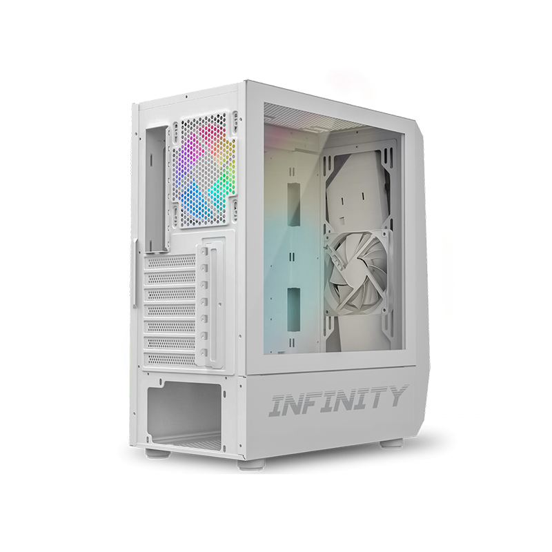 Boitier PC gaming ATX RGo Infinity Artic Blanc - SPIRIT OF GAMER - BOIT8201WTSOG