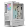 Boitier PC gaming ATX RGo Infinity Artic Blanc - SPIRIT OF GAMER - BOIT8201WTSOG