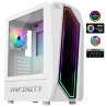Boitier PC gaming ATX RGo Infinity Artic Blanc - SPIRIT OF GAMER - BOIT8201WTSOG