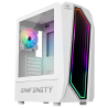 Boitier PC gaming ATX RGo Infinity Artic Blanc - SPIRIT OF GAMER - BOIT8201WTSOG
