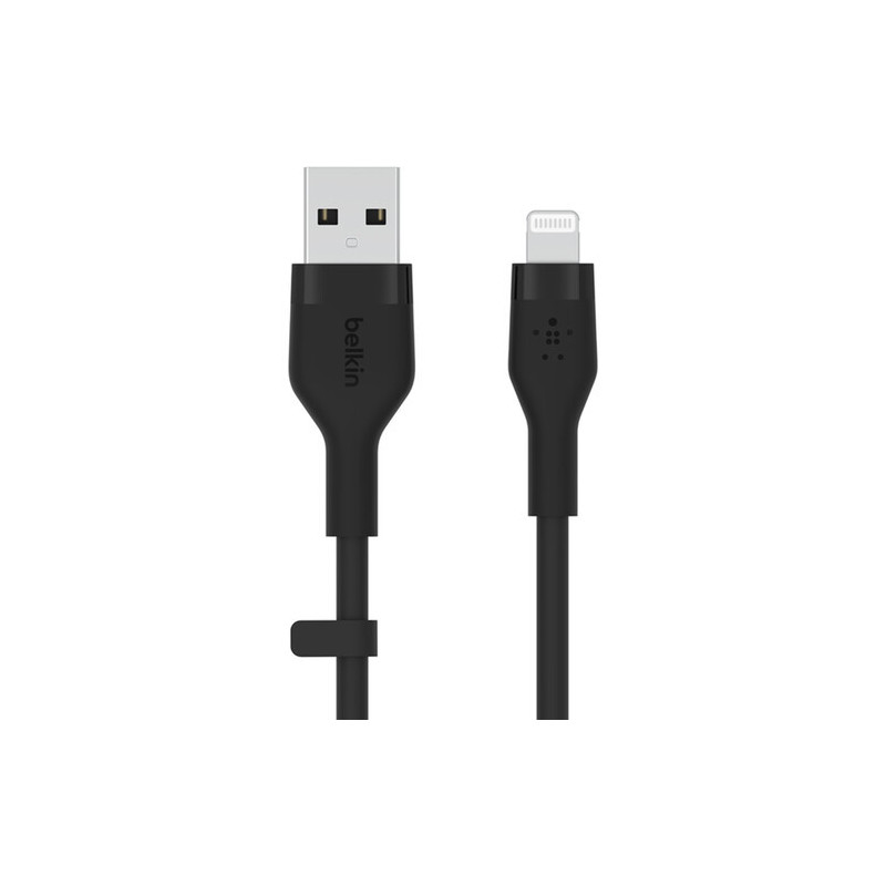 Câble BoostCharge Flex USB-A vers Lightning 3.3" noir - BELKIN - CABBNCAA008BT1MBKBEL
