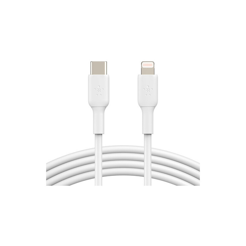 Câble BoostCharge Flex USB-A vers Lightning 3.3" Blanc - BELKIN - CABBNCAA003BT1MWHBEL