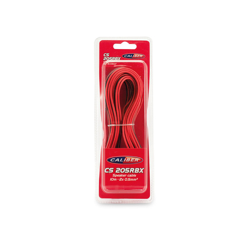 Câble haut-parleur 2X0.75mm 10m Rouge/Noir - CALIBER - ARCS205RBXCALI