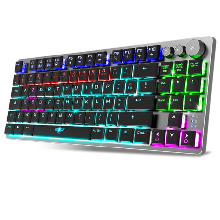 Clavier gaming mécanique sans fil RGo Xpert K1300 Alu/Noir - SPIRIT OF GAMER - CLAVCLA-XK1300RFSOG