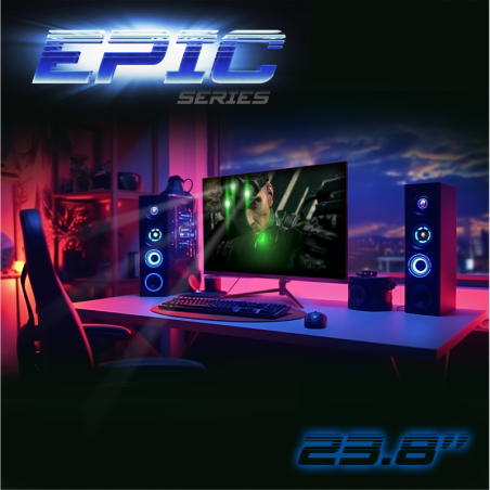 Ecran PC gaming Epic 23.8" FHD IPS 165Hz Noir - SPIRIT OF GAMER - ECRE24I165SOG
