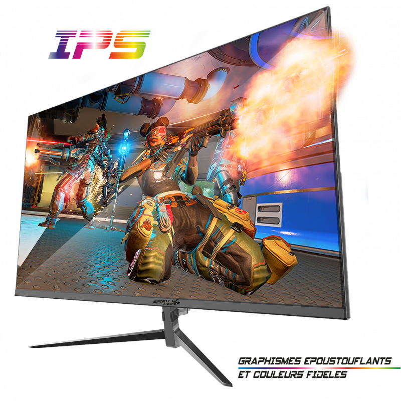 Ecran PC gaming Epic 23.8" FHD IPS 165Hz Noir - SPIRIT OF GAMER - ECRE24I165SOG