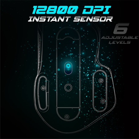 Souris PC gaming Pro M-5 Artic White - SPIRIT OF GAMER - SOURS-PM5RGBWT