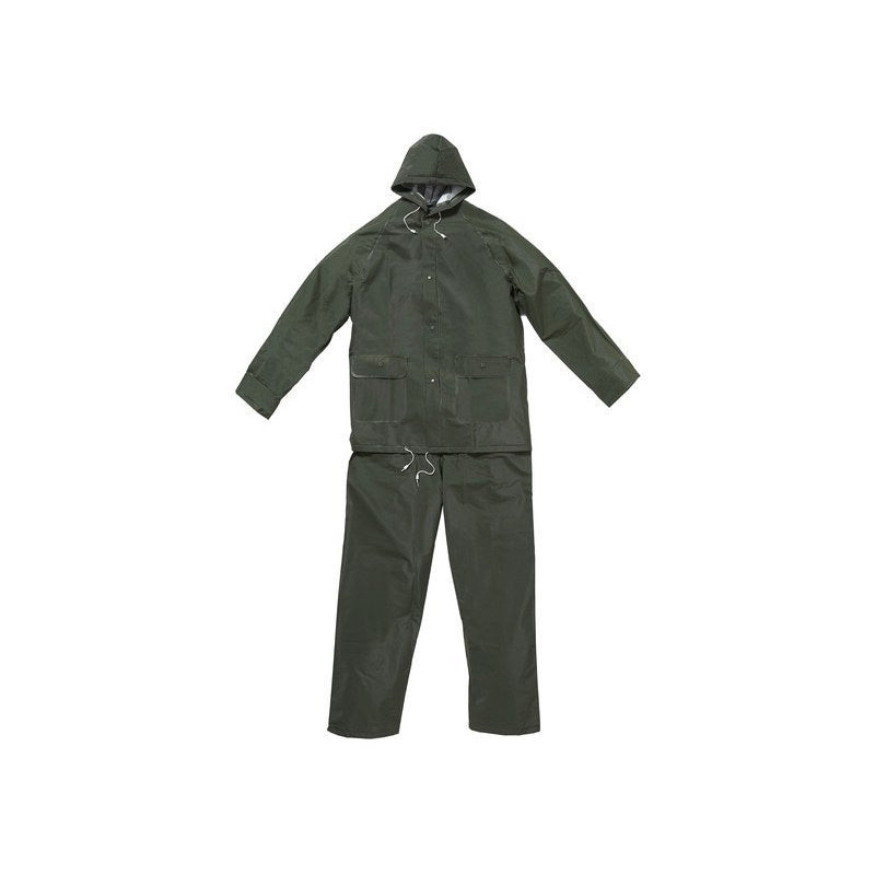 Ensemble De Pluie Rouchette Bruine Vert, Taille Xl
