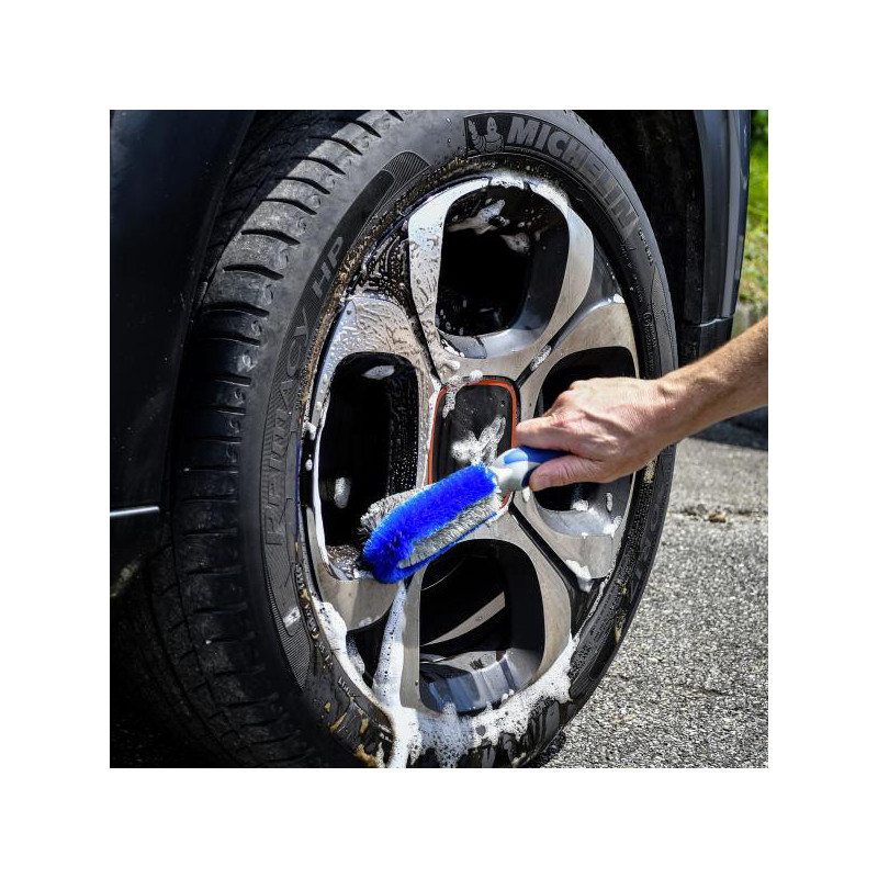 Brosse de nettoyage pour jantes Bleu/Blanc - MICHELIN - 9485