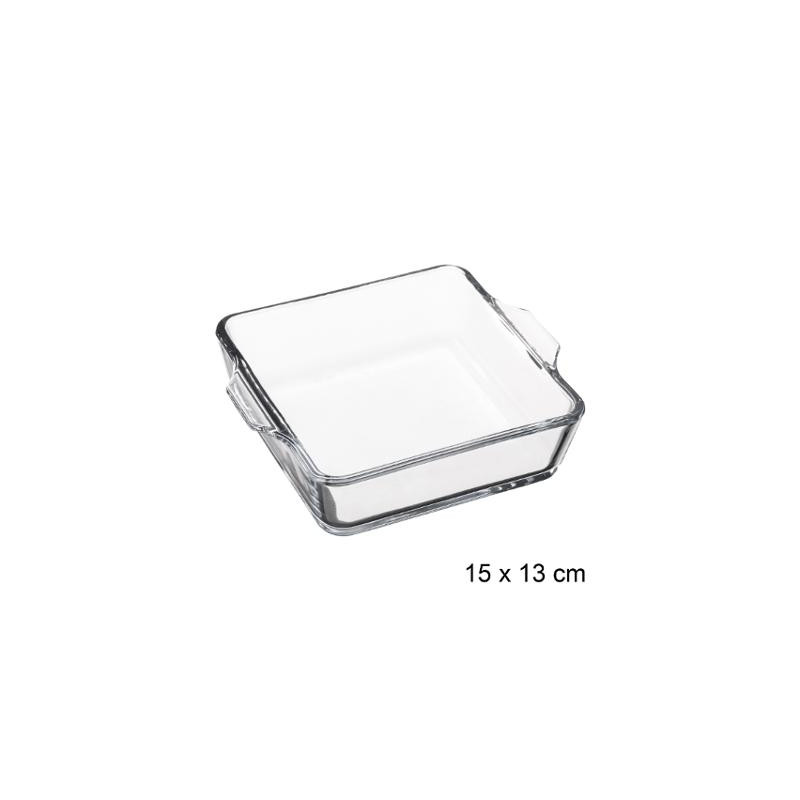 Plat Mini Carré 15cm Verre