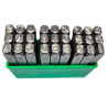 Ensemble de 27 lettres perforatrices 6mm/9.52x67mm - TOPTUL - NGAW2706