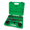 Kit d'outils de dépose et d'installation de roulement de roue avant 24 pièces rouge - TOPTUL - JGAI2401