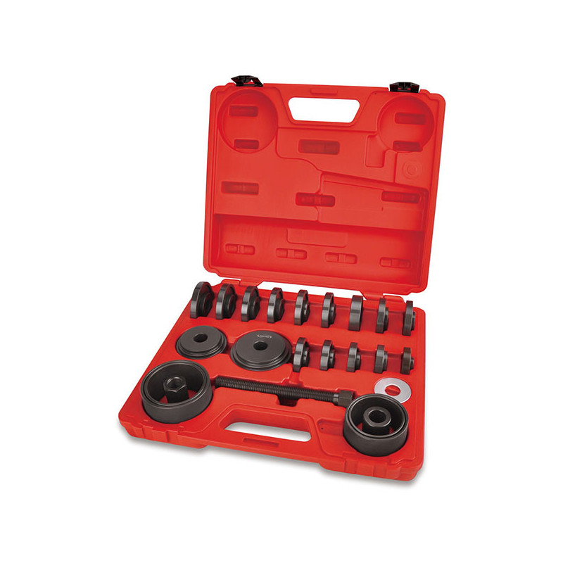 Kit d'outils de dépose et d'installation de roulement de roue avant 24 pièces rouge - TOPTUL - JGAI2401