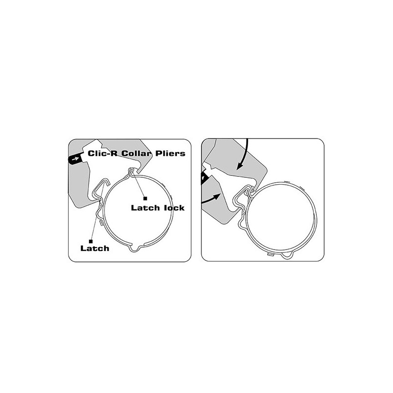 Pince à collier Clic-R 7" - TOPTUL - JEAE0107