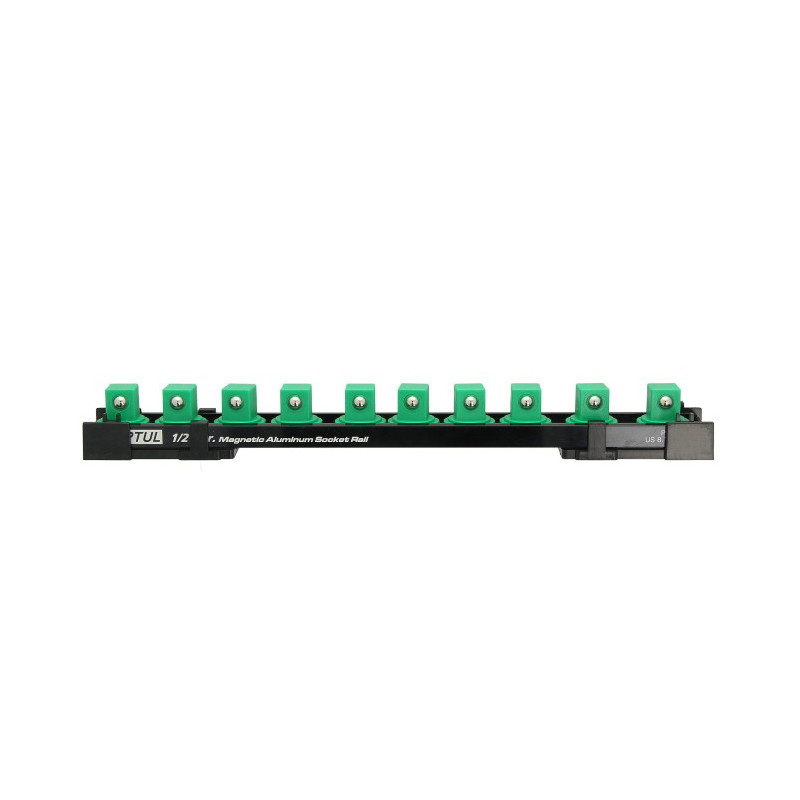 Rail à douille magnétique 10 supports  1/2" - TOPTUL - PBKB4B2610