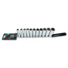 Jeu de rails à douilles profondes 12PT 1/2" 11pcs - TOPTUL - GAAQ1105