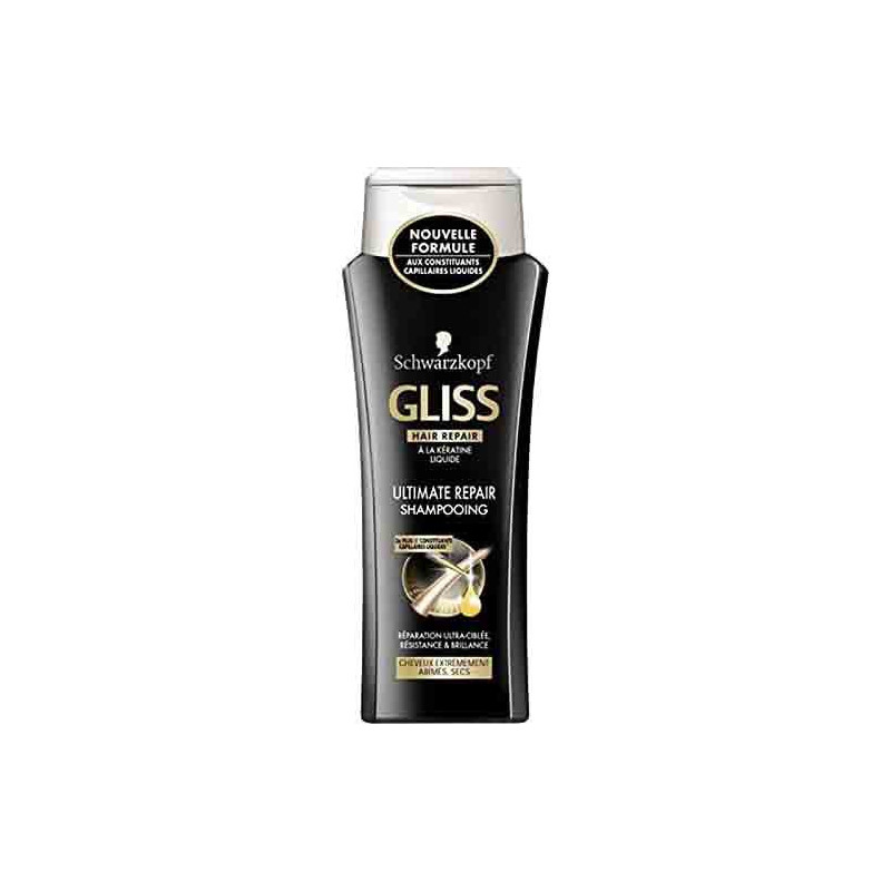 Shampoing ultimate repair à la kératine Gliss 250mL - SCHWARZKOPF - 68316