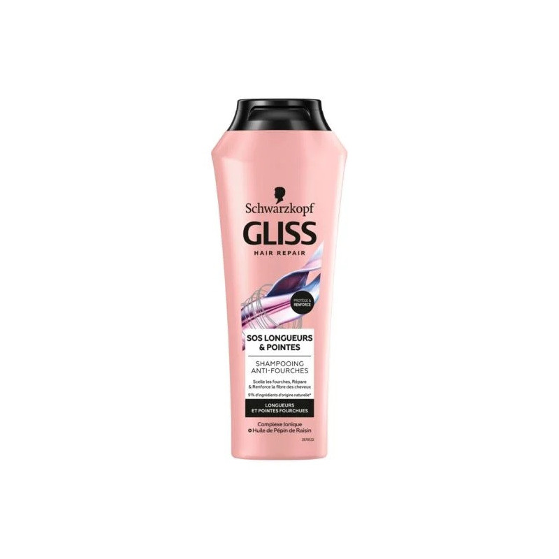 Shampoing SOS longueur pointe Gliss 250mL - SCHWARZKOPF - 35509