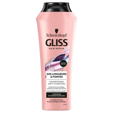 Shampoing SOS longueur pointe Gliss 250mL - SCHWARZKOPF - 35509