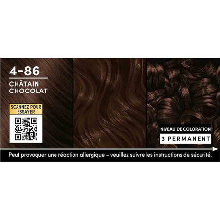 Coloration permanente oleo suprême châtain profond 4-86 165mL - SCHWARZKOPF - 35860