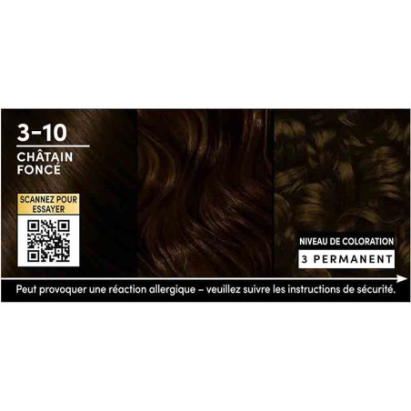 Coloration permanente oleo suprême châtain foncé 3-10 165mL - SCHWARZKOPF - 35852
