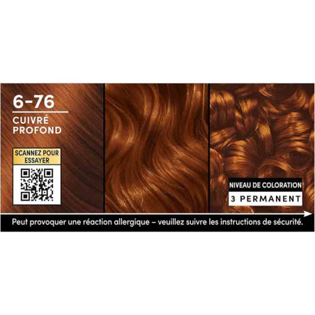 Coloration permanente oleo suprême cuivré profond 6-76 165mL - SCHWARZKOPF - 35868