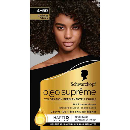 Coloration permanente oleo suprême châtain 4-50 165mL - SCHWARZKOPF - 35856