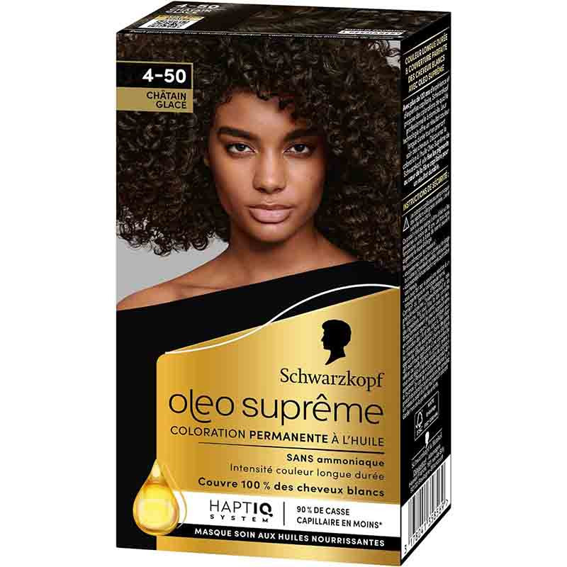 Coloration permanente oleo suprême châtain 4-50 165mL - SCHWARZKOPF - 35856