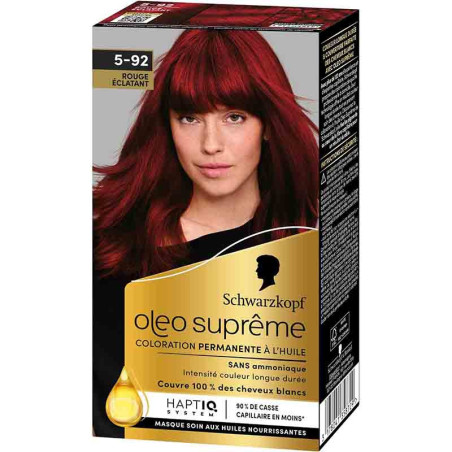 Coloration permanente oleo suprême rouge éclatant 5-92 165mL - SCHWARZKOPF - 35872