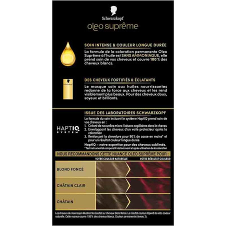 Coloration permanente oleo suprême rouge éclatant 5-92 165mL - SCHWARZKOPF - 35872
