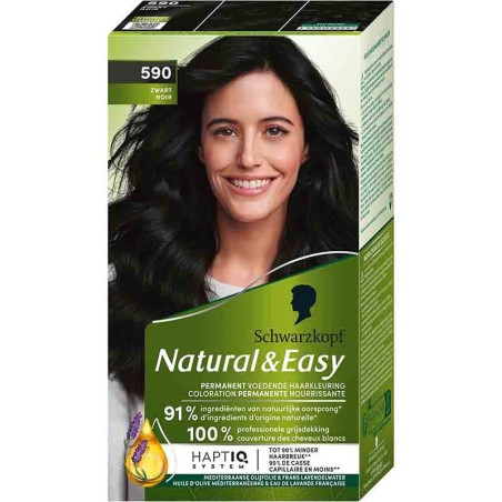 Coloration permanente natural & easy noir 590 165mL - SCHWARZKOPF - 34933