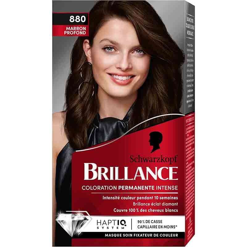 Coloration cheveux permanente intense brillance marron profon 880 - SCHWARZKOPF - 35007