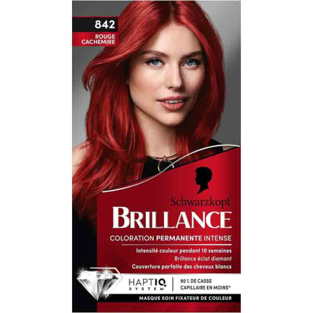 Coloration cheveux permanente intense brillance rouge cachemire 842 - SCHWARZKOPF - 38023