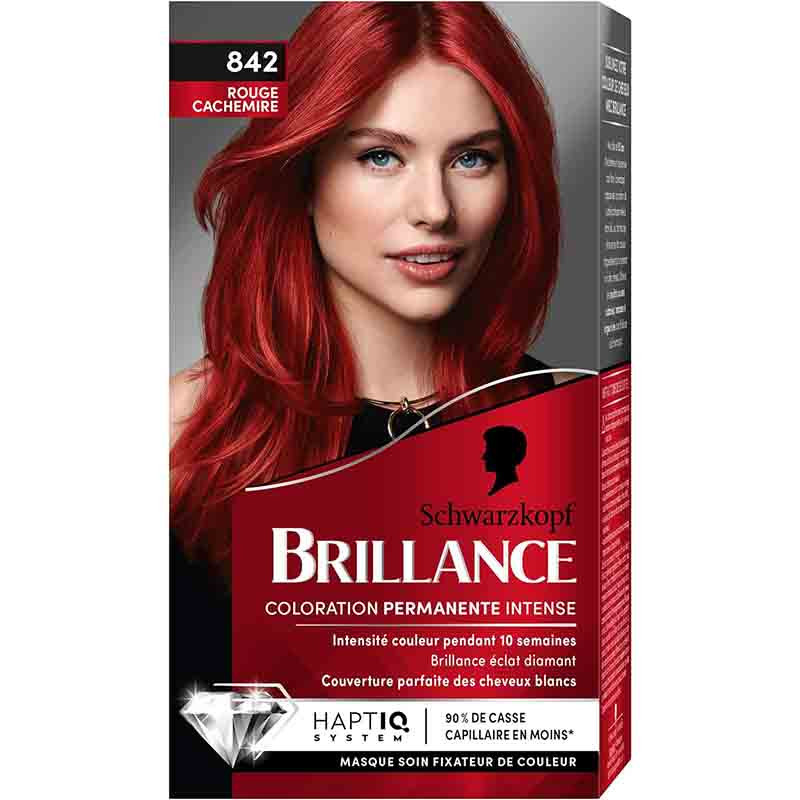 Coloration cheveux permanente intense brillance rouge cachemire 842 - SCHWARZKOPF - 38023