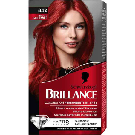 Coloration cheveux permanente intense brillance rouge cachemire 842 - SCHWARZKOPF - 38023