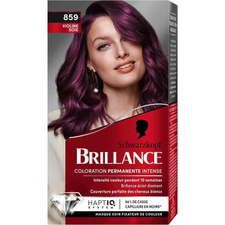Coloration cheveux permanente intense brillance violine soie 859 - SCHWARZKOPF - 39532