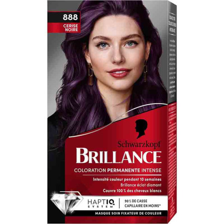 Coloration cheveux permanente intense brillance cerise noir 888 - SCHWARZKOPF - 29034